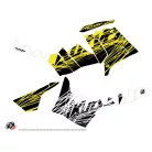 Karosszéria védő dekor matrica készlet Quad POLARIS Eraser fluo Sárga Széria