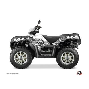   Karosszéria védő dekor matrica készlet Quad POLARIS Predator Fehér Széria