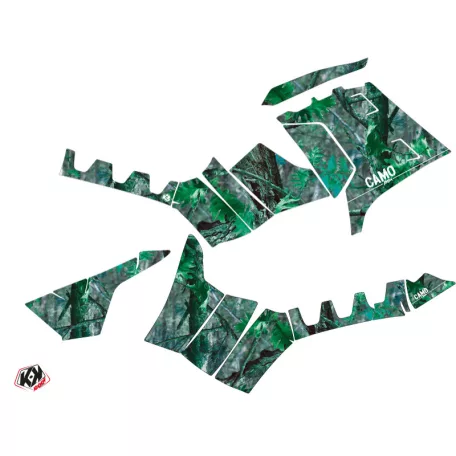 Karosszéria védő dekor matrica készlet Quad POLARIS Camo Zöld Széria