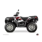 Karosszéria védő dekor matrica készlet Quad POLARIS Visor Piros Széria