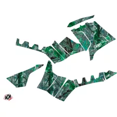   Karosszéria védő dekor matrica készlet Quad POLARIS Camo Zöld Széria