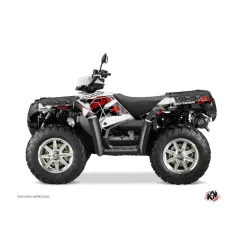   Karosszéria védő dekor matrica készlet Quad POLARIS Visor Piros Széria