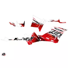   Karosszéria védő dekor matrica készlet Quad POLARIS Eraser Piros/Fehér Széria