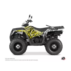   Karosszéria védő dekor matrica készlet Quad POLARIS Eraser fluo Sárga Széria