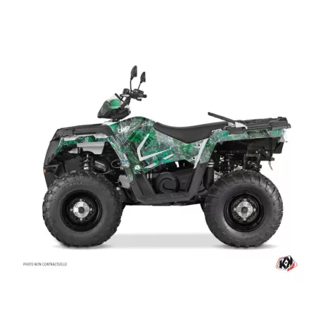 Karosszéria védő dekor matrica készlet Quad POLARIS Camo Zöld Széria