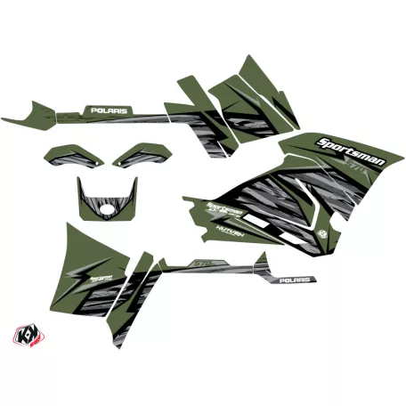 Karosszéria védő dekor matrica készlet Quad POLARIS Jungle Zöld Széria