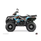 Karosszéria védő dekor matrica készlet Quad POLARIS Lifter Narancs/Kék Széria