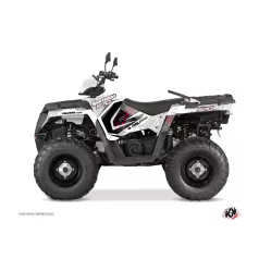   Karosszéria védő dekor matrica készlet Quad POLARIS Rock Fehér Széria