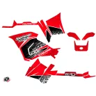 Karosszéria védő dekor matrica készlet Quad POLARIS Rock Piros Széria