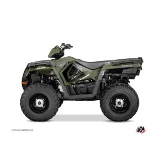   Karosszéria védő dekor matrica készlet Quad POLARIS Rock Zöld Széria