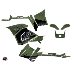   Karosszéria védő dekor matrica készlet Quad POLARIS Rock Zöld Széria