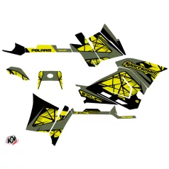   Karosszéria védő dekor matrica készlet Quad POLARIS Spin Sárga Széria