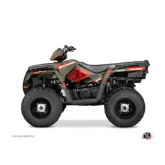   Karosszéria védő dekor matrica készlet Quad POLARIS Spin Piros Széria