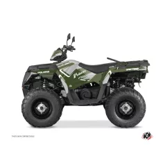   Karosszéria védő dekor matrica készlet Quad POLARIS Vintage polaris Zöld Széria
