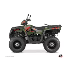   Karosszéria védő dekor matrica készlet Quad POLARIS Visor Zöld Széria