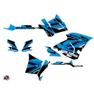 Karosszéria védő dekor matrica készlet Quad POLARIS Hidden Kék/Fehér Széria