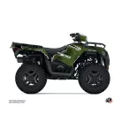 Karosszéria védő dekor matrica készlet Quad POLARIS Splinter Zöld Széria