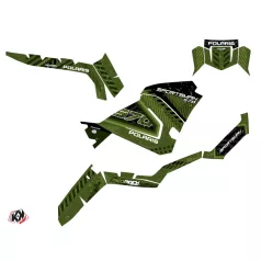   Karosszéria védő dekor matrica készlet Quad POLARIS Redrock Zöld Széria