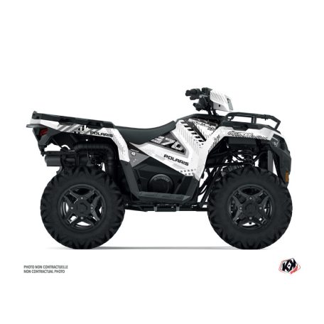 Karosszéria védő dekor matrica készlet Quad POLARIS Redrock Fehér Széria