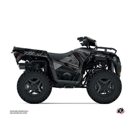 Karosszéria védő dekor matrica készlet Quad POLARIS Redrock Fekete Széria