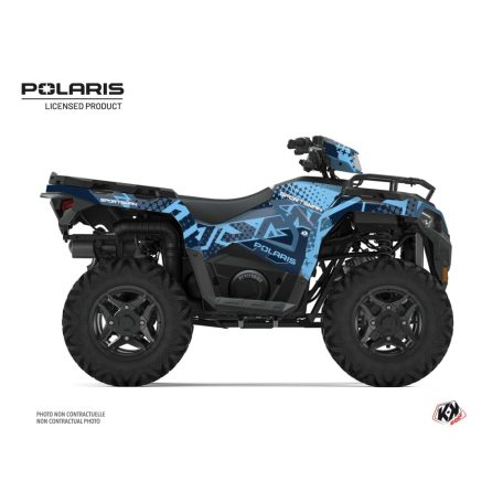 Karosszéria védő dekor matrica készlet Quad POLARIS Stun Kék Széria