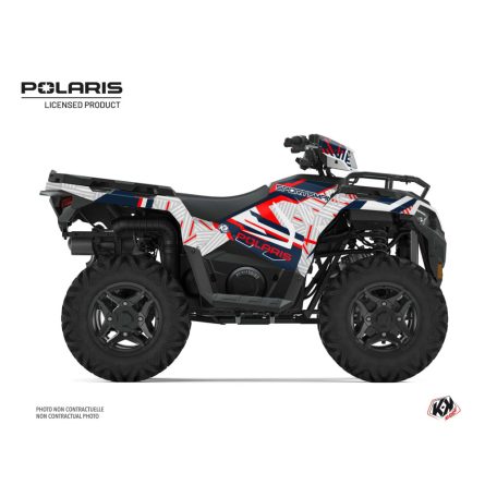 Karosszéria védő dekor matrica készlet Quad POLARIS Epik Fehér Széria