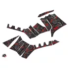 Karosszéria védő dekor matrica készlet Quad POLARIS Camo Fekete/Piros Széria