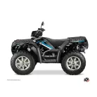 Karosszéria védő dekor matrica készlet Quad POLARIS Rock Fekete/Kék Széria