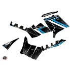 Karosszéria védő dekor matrica készlet Quad POLARIS Rock Fekete/Kék Széria