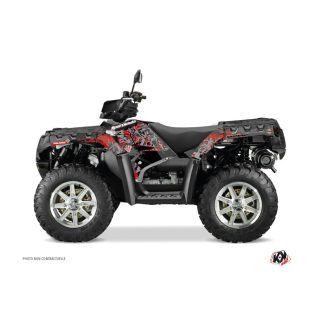   Karosszéria védő dekor matrica készlet Quad POLARIS 60th anniversary v2 polaris Fekete/Piros Széria