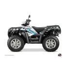 Karosszéria védő dekor matrica készlet Quad POLARIS Rock Fehér/Kék Széria