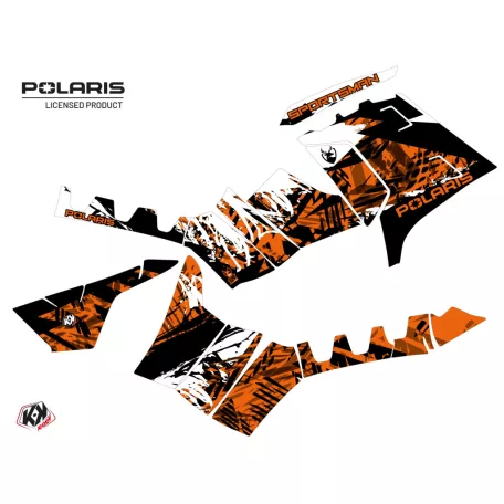 Karosszéria védő dekor matrica készlet Quad POLARIS Chaser Fehér Széria