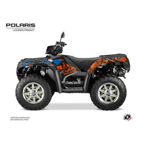 Karosszéria védő dekor matrica készlet Quad POLARIS Chaser Kék Széria