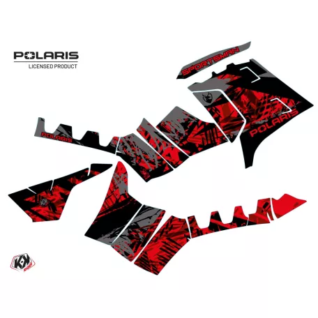 Karosszéria védő dekor matrica készlet Quad POLARIS Chaser Fekete Széria