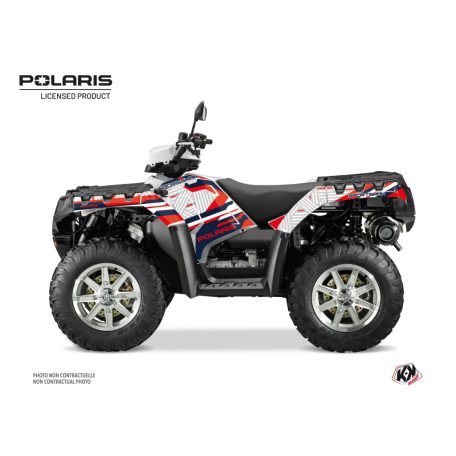 Karosszéria védő dekor matrica készlet Quad POLARIS Epik Fehér Széria