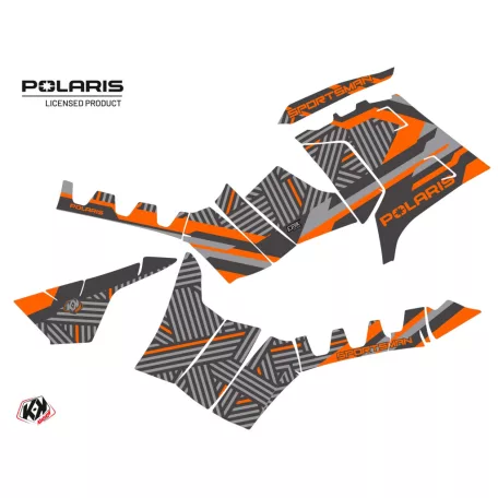 Karosszéria védő dekor matrica készlet Quad POLARIS Epik Szürke Széria