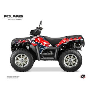   Karosszéria védő dekor matrica készlet Quad POLARIS Stun Fehér Széria