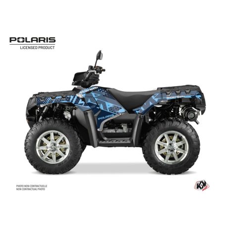 Karosszéria védő dekor matrica készlet Quad POLARIS Stun Kék Széria