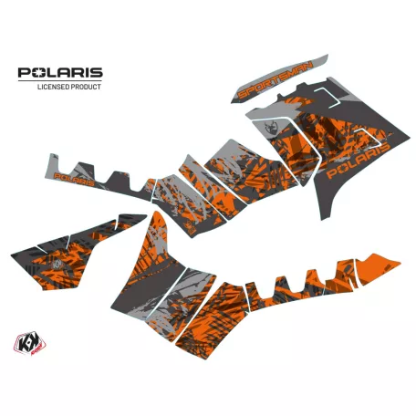 Karosszéria védő dekor matrica készlet Quad POLARIS Chaser Szürke Széria