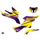 Karosszéria védő dekor matrica készlet Quad SUZUKI Stage Sárga/Violet Széria