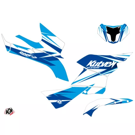 Karosszéria védő dekor matrica készlet Quad SUZUKI Stage Kék Széria