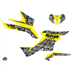   Karosszéria védő dekor matrica készlet Quad SUZUKI Predator Sárga Széria