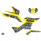 Karosszéria védő dekor matrica készlet Quad SUZUKI Predator Sárga Széria