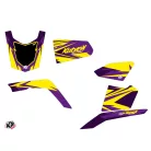 Karosszéria védő dekor matrica készlet Quad SUZUKI Stage Sárga/Violet Széria