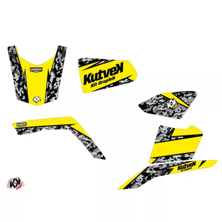 Karosszéria védő dekor matrica készlet Quad SUZUKI Predator Sárga Széria