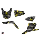 Karosszéria védő dekor matrica készlet Quad SUZUKI Camo Fekete/Sárga Széria