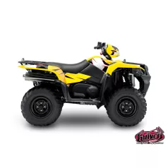   Karosszéria védő dekor matrica készlet Quad SUZUKI Factory Széria