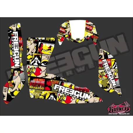 Karosszéria védő dekor matrica készlet Quad SUZUKI Freegun Széria