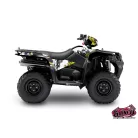 Karosszéria védő dekor matrica készlet Quad SUZUKI Trash Fekete/Sárga Széria