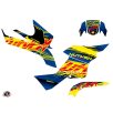   Karosszéria védő dekor matrica készlet Quad SUZUKI Eraser Kék/Sárga Széria